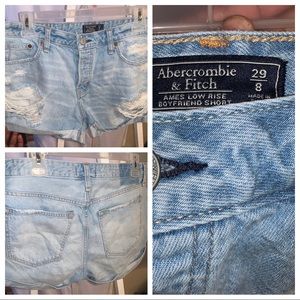 Abercrombie & Fitch Boyfriend Denim Shorts